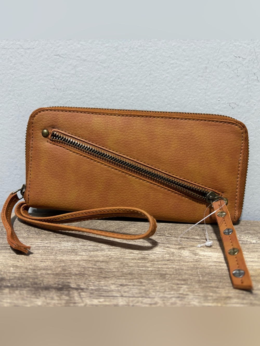 Free People Distressed Vegan Leather Wallet - Picture 6 of 12
